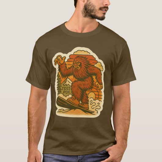 Bigfoot Snowboarding T-shirt (Voorkant)