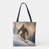 Bigfoot Snowboarding Tote Bag (Achterkant)