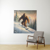 Bigfoot Snowboarding Wandkleed (In situ)