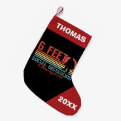 Bigfoot Social Distancing Champion 6 Feet Kleine Kerstsok (Voorkant (Hangend))