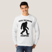 BIGFOOT SOCIALE DISTANCING CHAMPION Funny T-shirts (Voorkant volledig)