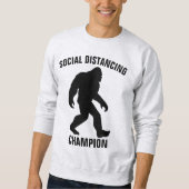 BIGFOOT SOCIALE DISTANCING CHAMPION Funny T-shirts (Voorkant)