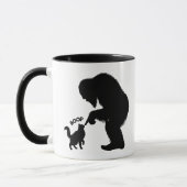 Bigfoot Speelse Langharige Kat Boop Mok (Links)