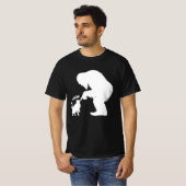 Bigfoot Speelse Langharige Kat Boop T-shirt (Voorkant volledig)