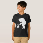 Bigfoot Speelse Langharige Kat Boop T-shirt (Voorkant volledig)