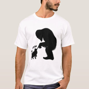 Bigfoot Speelse Langharige Kat Boop T-shirt
