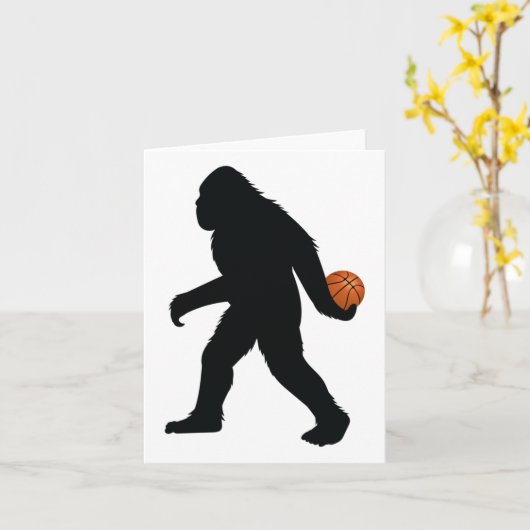 Bigfoot speelt basketbal kaart (Gele Bloem)