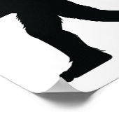 Bigfoot speelt basketbal poster (Hoek)