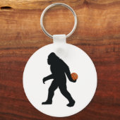 Bigfoot speelt basketbal sleutelhanger (Voorkant)