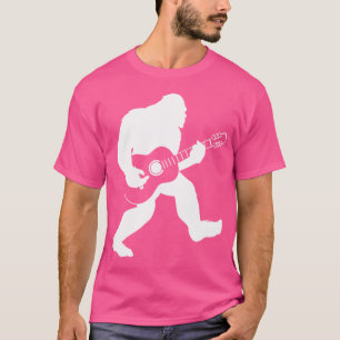 Bigfoot spelen akoestische gitaar t-shirt