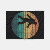 Bigfoot spelen Badminton Shuttle Funny Badminton Fleece Deken (Voorkant (Horizontaal))