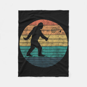 Bigfoot spelen Badminton Shuttle Funny Badminton Fleece Deken