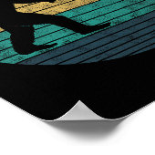 Bigfoot spelen Badminton Shuttle Funny Badminton Poster (Hoek)