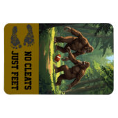 Bigfoot spelen football magneet (Horizontaal)