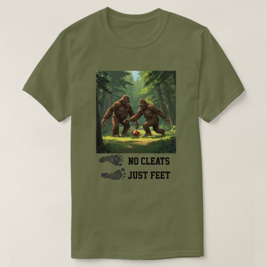 Bigfoot spelen football T-Shirt (Design voorkant)
