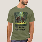 Bigfoot spelen football T-Shirt (Voorkant)