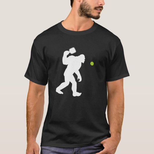 Bigfoot spelen Pickleball T Shirt (Voorkant)