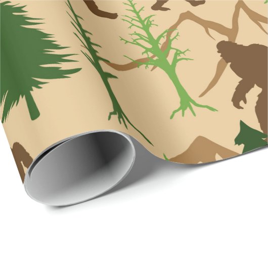 Bigfoot Squatchin op het verjaardagsfeest van de B Cadeaupapier (Rol Hoek)