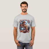 Bigfoot: squatchy brandweerman t-shirt (Voorkant volledig)