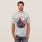 Bigfoot: squatchy brandweerman t-shirt (Voorkant volledig)