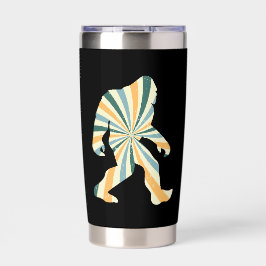 Bigfoot Squatchy Retro 90s Stijl Geïsoleerde Drinkbeker