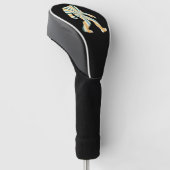 Bigfoot Squatchy Retro 90s Stijl Golfheadcover (Schuin)