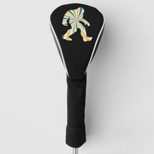 Bigfoot Squatchy Retro 90s Stijl Golfheadcover (Voorkant)