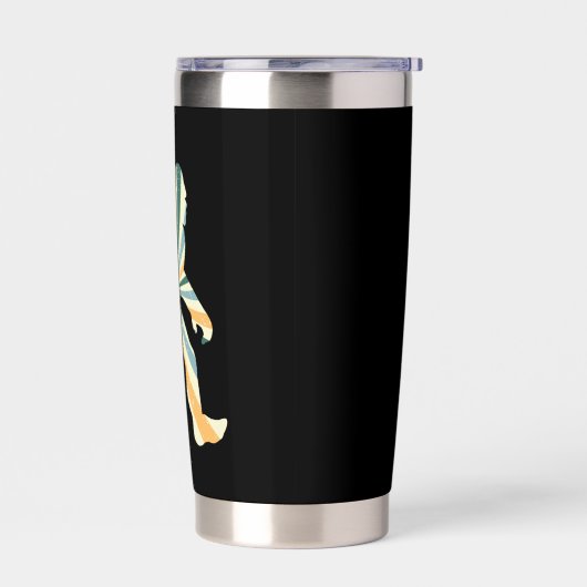 Bigfoot Squatchy Retro 90s Style Geïsoleerde Drinkbeker (Links)