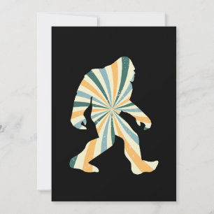 Bigfoot Squatchy Retro jaren 90 stijl Feestdagenkaart
