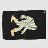 Bigfoot Squatchy Retro jaren 90 stijl Golfhanddoek (Horizontaal)