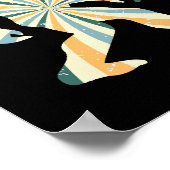 Bigfoot Squatchy Retro jaren 90 stijl Poster (Hoek)