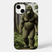 Bigfoot staand in Trees AI art Case-Mate iPhone Case (Achterkant)