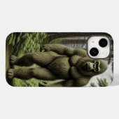 Bigfoot staand in Trees AI art Case-Mate iPhone Case (Achterkant (horizontaal))