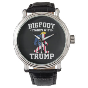 Bigfoot staat met Trump 2024 verkiezingen Horloge