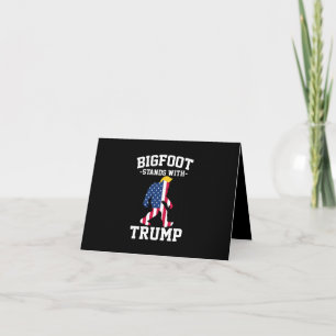 Bigfoot staat met Trump 2024 verkiezingen Kaart