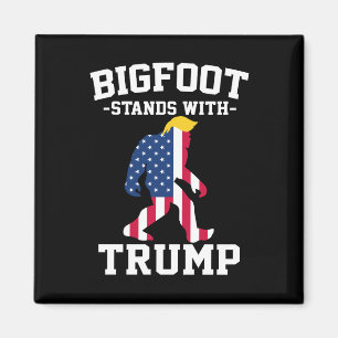 Bigfoot staat met Trump 2024 verkiezingen Magneet