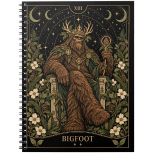 Bigfoot, Starlit Tarot Kunst Notitieboek