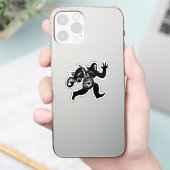 Bigfoot Stealing Dirt Bike Sticker (Telefoon)