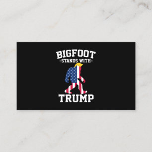 Bigfoot steunt Trump 2024 Verkiezingen Contactkaartje
