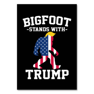 Bigfoot steunt Trump 2024 Verkiezingen Kaart