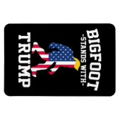 Bigfoot steunt Trump 2024 Verkiezingen Magneet (Horizontaal)