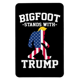 Bigfoot steunt Trump 2024 Verkiezingen Magneet