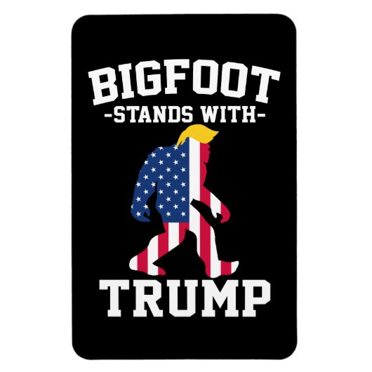 Bigfoot steunt Trump 2024 Verkiezingen Magneet (Verticaal)