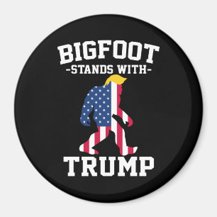 Bigfoot steunt Trump 2024 Verkiezingen Magneet