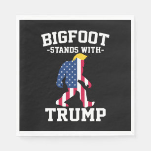 Bigfoot steunt Trump 2024 Verkiezingen Servet