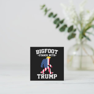 Bigfoot steunt Trump 2024 Verkiezingen Vierkante Visitekaartje