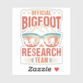 Bigfoot Sticker - Officiële Bigfoot onderzoeksteam (Vel)