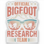 Bigfoot Sticker - Officiële Bigfoot onderzoeksteam (Voorkant)