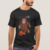 Bigfoot Strikes 10 Pin Bowling Sasquatch Bowler Gi T-shirt (Voorkant)
