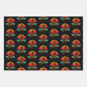 Bigfoot Sunset Coffee Break Funny Sasquatch Inpakpapier Vel (Voorkant)